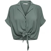 Only Onlpaula Life S/S Tie Shirt WVN Noos