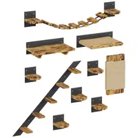 QLS LOFT Kletterwand 10-teilig braun