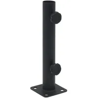 VidaXL Sonnenschirmständer für Ø32/34/38 mm Mast Mattschwarz Stahl