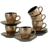 CreaTable Espressotasse 0,1 l Schwarz 12 St.