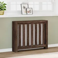 VidaXL Heizkörperverkleidung Braun Eiche 104x20x82 cm Holzwerkstoff