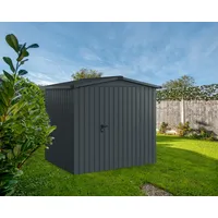 EcoStar Metallgerätehaus Euroline ESD4 anthrazit 214 x 166 cm