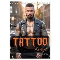 Calvendo Tattoo Kings (Tischkalender 2026 DIN A5 hoch), CALVENDO