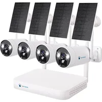 LuVision Dual WLAN Solar Akku Überwachungssystem 10 Kanal NVR
