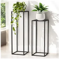 DanDiBo Ambiente DanDiBo Pflanzenständer Metall Schwarz Eckig 80 cm