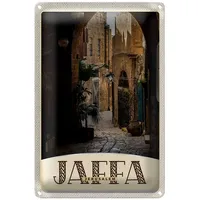 Roomando Vintage Blechschild | Jaffa Jerusalem | Nostalgie Deko