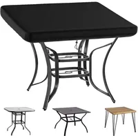 Luxuskollektion Abdeckhaube Gartentisch Tischplatte Schutzhülle 140x140x15cm