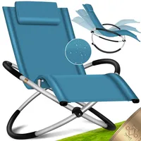 Kesser KESSER® Relaxliege Liegestuhl Gartenliege Gartenstuhl Klappstuhl faltbar Schwungliege