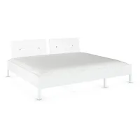 Rauch Möbel Bett Weiß, 240x200 cm Blauer Engel, Goldenes