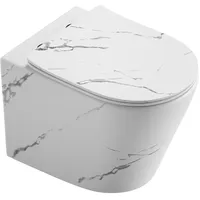 Sanicomfort Hänge WC Set Nakia – Spülrandloses, Hygienisches Wand-WC