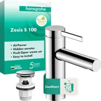 Hansgrohe Zesis S 100 CoolStart, mit Push-Open Chrom,
