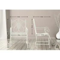 CLP 2er Set Gartenstühle Punjab weiß