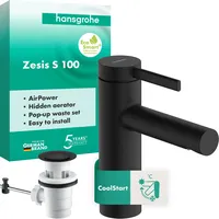 Hansgrohe Zesis S 100 CoolStart mit Zugstangen-Ablaufgarnitur, 74720670