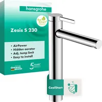 Hansgrohe Zesis S 230 CoolStart für Aufsatzwaschtische, ohne Ablaufgarnitur,