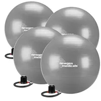 Newgen Medicals 4er-Set Sitz- und Gymnastikbälle, auch für Yoga,