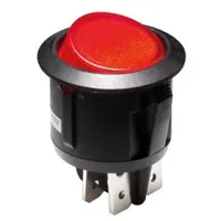 VELLEMAN WIPPENSCHALTER MIT BELEUCHTUNG - ROT - 2P/ON-OFF