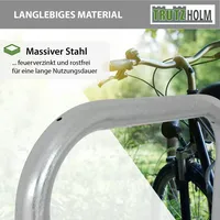 Baumarktplus Fahrradanlehnbügel 115x58 cm Stahl feuerverzinkt Ø 48 mm