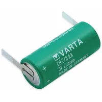 Varta Lithium-Batterie CR 2/3AA, mit Lötfahnen, 3 V-, 1350