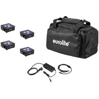 Eurolite Set 4x AKKU Flat Light 3 sw +
