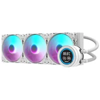 DarkFlash DN-D360 WHITE 360?mm ARGB Wasserkühler mit LCD-Display &