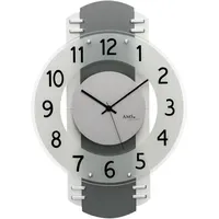 AMS Funkwanduhr 40,0 28cm grau