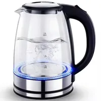Roland Germany Glas Wasserkocher LED 1,7 L Doppelwandig 2200W