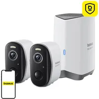 Baseus N1 Plus 2K 2-Cam Kit S0TY002131 WLAN IP-Überwachungs-Set