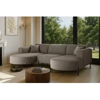 Kaiser möbel Ecksofa, Sofa Designer Modena U Rein stoff