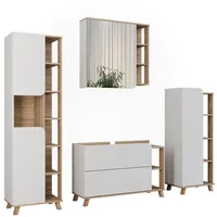 Vicco Badmöbel-Set Karen 4-tlg. Sonoma/Weiß