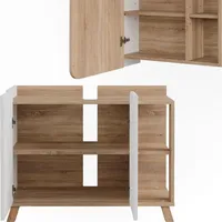 Vicco Karen 2-tlg. Sonoma/Weiß