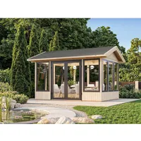 Palmako Pavillon Isabella 401 x 303 cm Tauchgrundiert Transparent