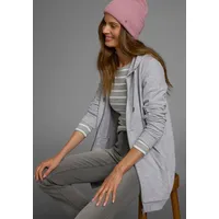 FLASHLIGHTS Sweatjacke in langer Form mit Zipper, grau