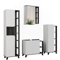 Vicco Karen 4-tlg. Anthrazit/Weiß