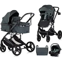Chipolino Kinderwagen 3 in 1 Amore Babyschale Adapter Wickeltasche