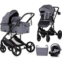 Chipolino Kinderwagen 3 in 1 Amore Babyschale Adapter Wickeltasche