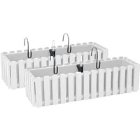 Prosperplast Blumenkasten 58 x 18,5 x 16,5 cm Weiß