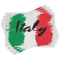 ABAKUHAUS Italien Platzmatten, Italienische Flagge Bunte Grunge, für die
