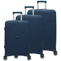 Gustav voss est. 1899 Gustav Voss 3-tlg. Reisekoffer-Set Marineblau,