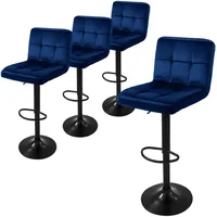 ML-Design Barhocker Blau, Metall, 50x112x45 cm, Esszimmer, Barmöbel, Barhocker