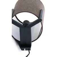 Light & Living Litto 2-flg. schwarz Holz