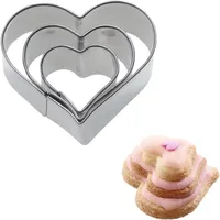 Westmark 3 Terrassen-Ausstecher Herz 2 cm, 3 cm, 4