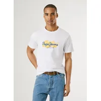 Pepe Jeans Milton Kurzarm-t-shirt - White - M