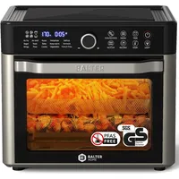 Balter Heißluftfritteuse XXL 22L Airfryer, 200 Programme, 40°-230°, Dörrautomat,
