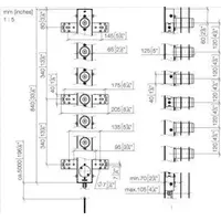 Dornbracht Wandeinbaukasten Handtuchwärmer 6-fach 3531397090