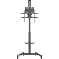 SpeaKa Professional SP-TVC-1300 TV-Rollwagen Höhenverstellbar, Handkurbel, Kameraablage, Geräteablage 94,0cm