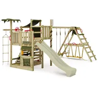 FATMOOSE Spielturm CrazyCoconut mit SurfSwing, Grün NO SIZE
