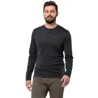 Jack Wolfskin Sky Thermal Langarm-T-Shirt Schwarz S