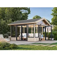 Palmako Pavillon Isabella 401 x 401 cm Lackiert Weiß