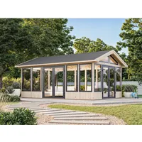 Palmako Pavillon Isabella 597 x 401 cm Lackiert Weiß