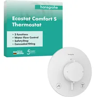 Hansgrohe Ecostat Comfort S Thermostat Unterputz für 2 Verbraucher,